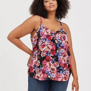TORRID | Sophie Floral Chiffon Swing Cami Tank Top | Sz. 5X